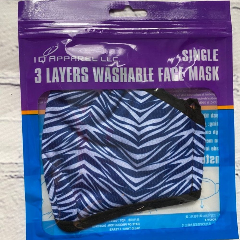 IQ Apparel 3 Layers Washable Face Mask